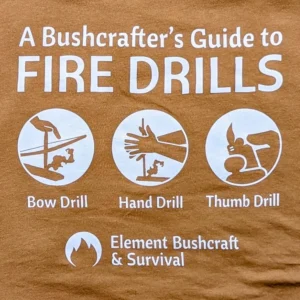 A Bushcrafter's Guide to Fire Drills t-shirt